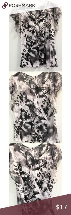 One World Live and Let Live Black and White Butterfly Print Women's Top Black And White Butterfly, Live And Let Live, Tie Dye Tank Top, Red Sequin, Tie Dye Designs, Sequin Tank Tops, Couture Tops, White Butterfly, Green Lace