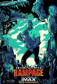 a movie poster for the film rampage