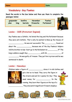 an english worksheet with pictures and text