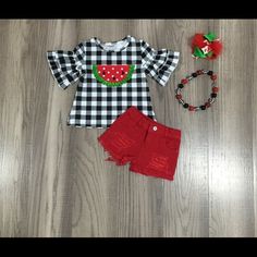 Join Our Facebook Group B Girli Boutique ' Playful Red Summer Sets, Fun Red Tops For Playwear, Fun Red Top For Playwear, Cute Red Sets For Spring, Playful Red Cotton Shorts, Playful Red Tops For Summer, Red Summer Playwear Sets, Playful Red Summer Tops, Red Playwear Sets For Summer