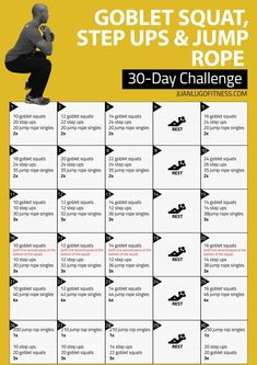 the 30 day squat challenge poster