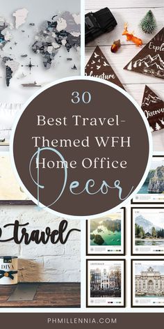 the best travel themed home office decor