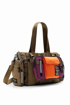 Desigual Bag, Smartphone Pouch, Outdoor Adventure Gear, Green Backpacks, Cool Bags, Woman Accessories, Nylon Handbag, Bowling Bag