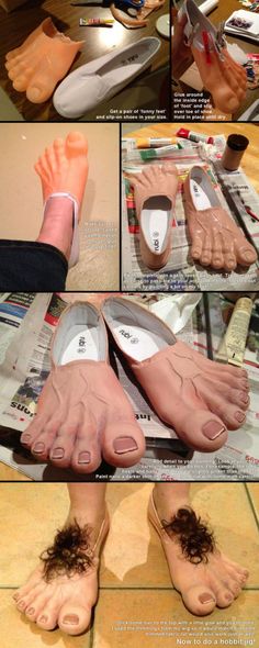 there are pictures of different types of feet and hands on this page, with instructions for how to use them