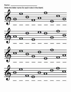 sheet music with notes and trebles in the form of musical staffs on white paper