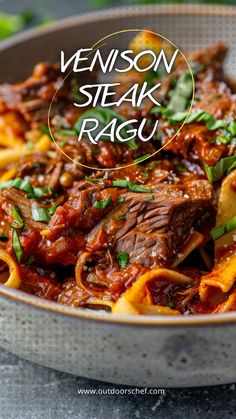 Explore how to make slow-cooked venison steak ragu with our detailed recipe guide. This dish combines tender venison steak with a rich, slow-simmered tomato sauce for a hearty and flavorful meal. Perfect for a comforting dinner or special occasion. Find your next culinary inspiration here. Venison Football Roast, Venison Rack Recipes, Shredded Venison Recipes, Venison Shoulder Recipes, Steak Ragu, Venison Round Steak Recipes, Venison Tenderloin Recipes Crockpot, Venison Recipes Steak, Meals With Venison