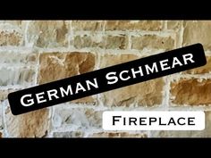 a brick wall with the words german schmaar in black and white on it