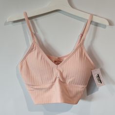 Pink Lightly Lined V-Neck Bralette By Auden. Size: 34c, 34d, 36b, 36c Women's Intimates, Pink Color, Bralette, V Neck, Bra, Cream, Pink, Women Shopping, Color