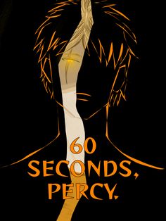 an image of a poster with the words 60 seconds, percy