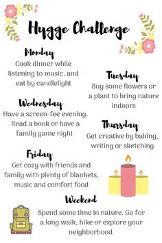 Hygge Challenge, Hygge Lifestyle Inspiration, Hygge Living, Hygge Lifestyle, Hygge Home, Self Care Activities, Self Improvement Tips, Simple Living