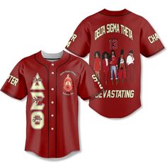 Personalized Delta Sigma Theta Baseball Jerseys Red Devastating Girls Style Delta Sigma Theta, Girls Style, Baseball Jersey, Sustainable Fabrics, Baseball Jerseys, Color Variations, Custom Made, Girl Fashion, Size Chart