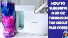 the cricut mug press machine is next to it's case and cover