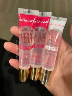 When i saw these on tiktok i had to get them!!! Cant wait to try these! I have all of the broadway lipglosses lol! Lip Products Aesthetic, Broadway Lip Gloss, Wishlist Ideas, Girl Heaven