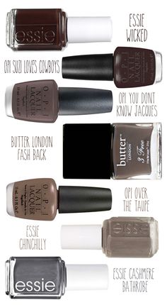 Dark Nail, Brown Nail Polish, Brown Nail, Brown Nails, Fall Nail, Nail Polish Colors, Love Nails, All Things Beauty