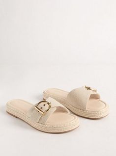 FIT Extra wide width (WW): Our unique fit gives you extra wide width and extra room around your whole foot. Extra cushioned footbed. Flatform silhouette. . MATERIALS + CARE Man-made materials. Imported. DETAILS Open toe. . Wide band. . Fabric buckle detail. The best plus size women's single buckle flatform slide (ww) slides in natural made of pleather. Rock your look from Torrid to Festivals like Coachella and Lollapalooza, a concert, a show, or just for fun! Black Beachwear, Puffer Parka, New Street Style, Swimming Activities, Unique Fits, Flatform Sandals, Summer Lookbook, Cute Nikes, Sweater Boots