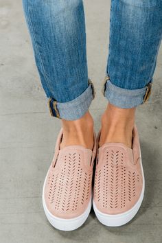 RubyClaire Boutique - Lara Loafers | Rose, $34.00 (https://www.rubyclaireboutique.com/lara-loafers-rose/) Mode Shoes, Canvas Shoes, Cute Shoes, Me Too Shoes, Women's Shoes, Slip On Sneaker