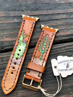 Now you can custom design a leather watch band to your unique style and tastes! 100% handmade from real cowhide and hand stitched with your choice of many thread colors! This listing is for a straight style leather watch band, if you would like a scalloped style or a button stud style, please check out my shops' homepage at https://www.etsy.com/shop/CherokeeRoseLeather As soon as you purchase this listing, please message me what kind of design you would like on the watchband and we will go from Hand Tooled Adjustable Leather Apple Watch Band, Adjustable Hand Tooled Leather Apple Watch Band, Custom Handmade Apple Watch Band As Gift, Hand Tooled Brown Leather Watch Bands, Hand-tooled Brown Leather Watch Bands, Custom Handmade Adjustable Apple Watch Band, Custom Handmade Brown Watch Bands, Custom Brown Leather Watch Bands, Handmade Adjustable Leather Watch Band