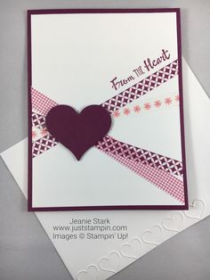 a close up of a card with a heart on it