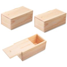 PRICES MAY VARY. Ideal Size and Quantity: the wooden storage box measures approx. 20 x 10 x 8 cm/ 7.87 x 3.94 x 3.15 inches, the 3 piece jewelry boxes can meet your different storage needs, enough to store many small items, and this size is convenient for you to put in a drawer or shelf, providing you with a pleasant experience Serviceable Material: the small wood crate with lid is made of quality pine wood material, adopting stable structure, not easy to deform or break, strong enough for long Unfinished Wood Boxes, Wooden Storage Crates, Wooden Box Diy, Empty Gift Boxes, Wood Storage Box, Wooden Storage Boxes, Crate Storage, Pencil Boxes, Wood Crates