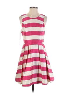 Ark & Co. Casual Dress Size: Small Pink Dresses - used. 100% POLYESTER, A-Line, Boatneck, Stripes, Knee Length, Sleeveless | Ark & Co. Casual Dress - A-Line: Pink Stripes Dresses - Used - Size Small Pink Stripe Dress, Pink Casual Dress, Pink Dress Casual, Pink Dresses, Pink Stripes, Casual Dresses For Women, Pink Dress, Knee Length, Casual Dress