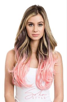 Color extensions are the best way to add some flair to your Halloween costume. Our selection of blue, purple and pink hair halo extensions will help you get into the spirit quickly! #Halloween Pink Hair Extensions, Red Hair Extensions, Halo Extensions, Pink Halo, Color Extensions, Luxury Hair Extensions, Red Tone, Beautiful Hair Color