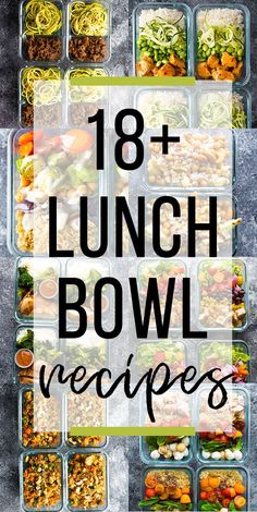 Make Ahead Lunch Bowls, Lunch Bowl Recipes, Healthy Make Ahead Lunch, Make Ahead Lunch, Lunch Bowl Recipe, Lunch Bowls, Healthy Bowls Recipes, Healthy Lunch Meal Prep, Lunch Bowl