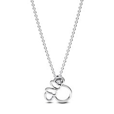 Capture the timeless charm of one of the most iconic screen characters with Pandora's Disney Minnie Mouse Silhouette Collier Necklace. Crafted in sterling silver, the pendant features Minnie's iconic head and bow, accented by a sparkling cubic zirconia. The adjustable 45cm chain allows for versatile styling, while the unique details, like the dangling Disney 'D', add a touch of fun. It's a heartfelt homage to the beloved character, combining the magic of Disney with the craftsmanship of sterling Minnie Mouse Silhouette, Disney Necklace, Mouse Silhouette, Disney Charms, Silver Gift Wrap, Pandora Disney, Bead Charms Diy, Engagement Rings Bridal Sets, Necklace Brands