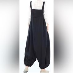 Minibee Womens Casual Loose Jumpsuit Long Baggy Bib Pants Wide Leg Rompers Cotton. Nwt. Size Xl. Don’t Forget You Can Get $10 In Posh Credit Upon Signing Up With My Code Islandofbeauty Length 40.6” Bust 44.9” Cuff 22” #18 Black Relaxed Fit Wide Leg Jumpsuits And Rompers, Baggy Cotton Jumpsuits And Rompers For Workwear, Relaxed Fit Wide Leg Overalls For Loungewear, Wide Leg Relaxed Fit Overalls For Loungewear, Cotton Wide Leg Overalls For Loungewear, Jumpsuit Long, Wide Leg Romper, Loose Jumpsuit, Long Jumpsuits