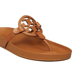 Tory Burch Miller Cloud Sandal | Nordstrom Leather Thong Sandals, Tory Burch Miller, Sandal Women, Thong Sandals, Manolo Blahnik, Jimmy Choo, Neiman Marcus, Tory Burch, Christian Louboutin