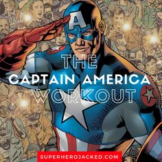 Captain America Workout: Train like you have Super-Soldier Serum! Superhero Workouts, Captain America Workout, Batman Training, Superhero Jacked, Superman Workout, Hero Workouts, Spartacus Workout, Pyramid Training