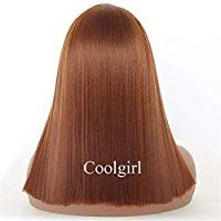 Amazon.com: Coolgirl #30 Synthetic Hair Lace Front Wigs Short BOB Straight Orange Brown Hair Light Yaki Lace Front Wigs For Women Heat Resistant 180 Density: Beauty Brown Hair Light, Ombre Bob Hair, Orange Brown Hair, Bob Straight, Brown Ombre Hair, Wigs Glueless, Hair Lace Front Wigs, Wigs Short, Hair Light