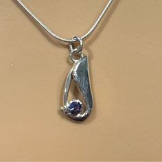 Offers Welcome!! Sterling .925 Designer Natural Lilac Sapphire With 18” .925 Snake Chain Pendant Is 2/3” X 1/3” Lilac Sapphire Is 4mm Aaa Vs1 Clarity And Is A Natural Round Brilliant Cut 18” Sterling Snake Chain With Lobster Catch Designer One-Of-A-Kind 10 Year Guarantee Provided No One Else Has Altered The Piece. Returns Accepted Within The First 30 Days If You Are Not Completely Satisfied With Your Purchase. Smoke Free Home J067 Silver Teardrop Sterling Silver Birthstone Necklace, Silver Sterling Oval Birthstone Necklace, Oval Silver Sterling Birthstone Necklace, Lilac Sapphire, Flower Choker Necklace, Star Of David Pendant, Chocker Necklace, Flower Choker, Leather Corded Necklace