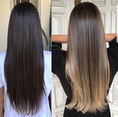 Lighter Hair, Hair Romance, Blonde Hair With Highlights, Remy Human Hair Extensions, Balayage Brunette, Long Straight Hair