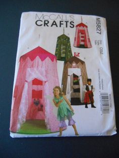 an image of children's crafts on the cover of a sewing pattern for doll houses