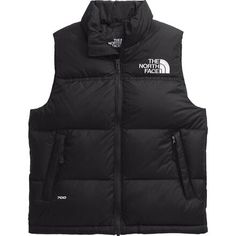 The North Face 1996 Retro Nuptse Vest - Kids' - Kids Puffer Vest Northface, Black North Face Vest, Vest Northface, Broken Arm Gift, Nuptse Vest, The North Face Baby Clothes, North Face 700, The North Face 1996 Retro Nuptse, The North Face 1996