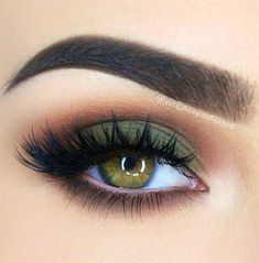 Eyemakeup Brown, Makeup Smokey, Makeup Looks For Green Eyes, Eye Makeup Styles, Brown Copper