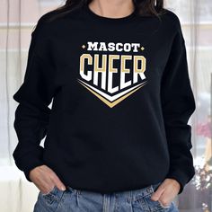 Custom Glitter Cheer Shirt | Cheer Tshirts | Cheerleading Mom Shirts | Cheerleader Gift | Glitter Megaphone Shirt  🎁 THE PERFECT GIFT FOR EVERYONE YOU LOVE 🎁 Surprise your friends, family, and loved ones with affordable, high-quality, personalized t-shirts. Each shirt is carefully hand-printed using the latest technology and eco-friendly, water-based inks. Thank you for choosing us! 💖 FINDING YOUR PERFECT SIZE 💖 Please refer to the size chart in the photos. We offer measurements for different clothing types and sizes. These shirts are unisex, so if you order your usual women's size, expect a looser fit. Note that the size chart measurements are not circumference. Clothing brands may vary depending on stock availability. 🛒 HOW TO ORDER 🛒 Carefully read all the information provided and Black Glitter Print Tops For Cheerleading, Cheerleading T-shirt With Glitter Print Crew Neck, Cheerleading Glitter Print Crew Neck T-shirt, Team Spirit T-shirt With Glitter Print For Cheerleading, School Spirit Tops With Glitter Print For Cheerleading, Crew Neck Tops With Team Name For Cheerleading, Casual Glitter Print Tops For Cheerleading, Cheerleading Team Spirit Crew Neck Tops, Cheerleading Crew Neck Tops With Team Spirit