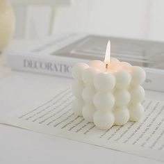 Wide use: this candle has a beautiful shape and a pleasant fragrance. It is very suitable for indoor and outdoor activities such as bathing, spa, meditation, picnics, travel and parties.
Best gift: 
Warm tip: When the decorative candle is burning, please place it on a fireproof container that is safe enough. This type of candle melts very far when burned. Room decor, cube candle, aesthetic, decoration, gift, gift ideas, perfect. Floating Flower Candles, Bubble Candle, Aesthetic Candles, Melting Candles, Candle Shapes, Beautiful Candles, White Candles, Beeswax Candles, Decorating Coffee Tables