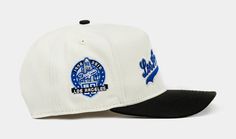 Introducing the Shoe Palace Exclusive Los Angeles Dodgers Snapback Men's Hat. A stylish blend of team spirit. Adorned with the iconic Dodgers logo, this snapback combines classic design with modern edge, perfect for any Dodgers fan. Crafted with comfort in mind, it's the ultimate accessory to represent your team pride in style. Throwback Flat Bill Trucker Hat For Baseball Season, Classic Snapback Hat With Logo Patch For Baseball Season, Collegiate Six-panel Snapback Hat For Streetwear, Throwback Snapback Hat With Curved Brim For Sports, Throwback Snapback Hat For Sports Events, Retro Snapback Hat For Sports Events With Flat Brim, Throwback Snapback Hat With Flat Brim For Fans, Throwback Flat Bill Baseball Cap For Sports Events, Throwback Flat Bill Baseball Cap For Sports