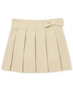 PRICES MAY VARY. Made of a soft cotton/spandex blend for comfort in class and on the playground This front- pleated skort has pull-on closure and a cute bow at the waist Polos, graphic tees, tops and more, style this with all her favorites The Children's Place offers value-priced clothes and apparel that are fun and easy to put together They'll love this style…you'll love this place Ponte Knit Dress, Crochet Skirts, Pretty Skirts, Skirts For Kids, Navy Skirt, Girls Uniforms, Girls Bows, Cute Skirts, Baby & Toddler Clothing