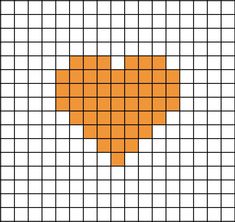 A pixel art template of the orange cartoon heart, without the shading and outline.

The orange heart is "commonly used to represent love, support, close bonds, and admiration for things that have some relation to the colour orange, from the season of fall to sports teams that use orange." Heart Pixel Art, Orange Heart, Drawing Sketches, Pixel Art, Orange Color, Sketch