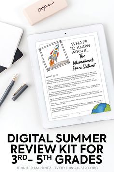 #distancelearning #summerreview #upperelementary #makeractivities #summerpacket #summeractivities Summer Review Packet, Summer Homework, Educational Activities For Preschoolers, Ela Activities, Educational Activities For Kids