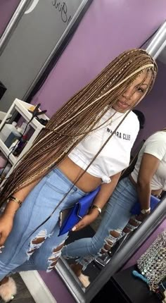 Small Box Braids Hairstyles, Box Braid Hair, Colored Box Braids, Small Box Braids, Shaved Side Hairstyles, Blonde Box Braids, Colored Braids, Blonde Braids, Long Box Braids