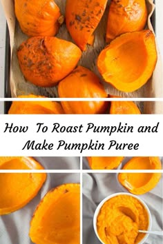 how to roast pumpkin and make pumpkin puree for the oven or on the stove