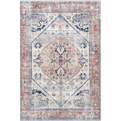 Lauren Liess X Rugs Usa - Larkspur Persian Fringed Machine Washable Indoor Area Rug, 5' X 8', Light Brown : Target Lauren Liess, Flatweave Area Rug, Taupe Rug, Vintage Medallion, Rugs Usa, Beige Background, Washable Area Rugs, Cotton Rug, Welcome Mats