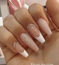 Casual Nails, Pink Acrylic Nails, Girls Nails, Prom Nails, Pretty Acrylic Nails, Short Acrylic Nails, Best Acrylic Nails, Long Acrylic Nails