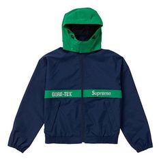 Supreme FW18 x GORE-TEX Court Jacket Navy k3M SUP-FW18-565 (Unisex/Crossover/Reflective/Breathable/Water Proof/Gift Recommend) Green Technical Long Sleeve Windbreaker, Green Technical Nylon Outerwear, Technical Green Hooded Outerwear, Green Technical Hooded Outerwear, Green Hooded Technical Outerwear, Technical Green Winter Outerwear, M F, Box Logo, Water Proof