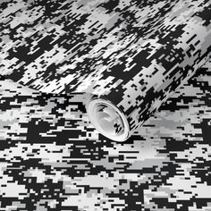 a black and white digital camouflage print wallpaper