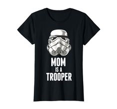 PRICES MAY VARY. Officially Licensed Star Wars Apparel for Women - Men; Force; Space; Jedi; Empire; Rebel; Galactic; Disney+; Disneyland; Disney World; Disney Plus; Birthday; Birthday Gift; Mother's Day; Mom; Family Trip; Family Vacation; Gift For Mom; 19STRW01037A-001 Lightweight, Classic fit, Double-needle sleeve and bottom hem Star Wars Apparel, Star Wars Outfits, Star Wars Stormtrooper, Star Wars Shirts, Father's Day T Shirts, New Star Wars, Disney Plus, Super Mom, Fashion Help