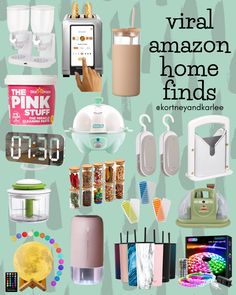 an advertisement for the pink stuff store with various items on it and text that reads, virtual amazon home finds